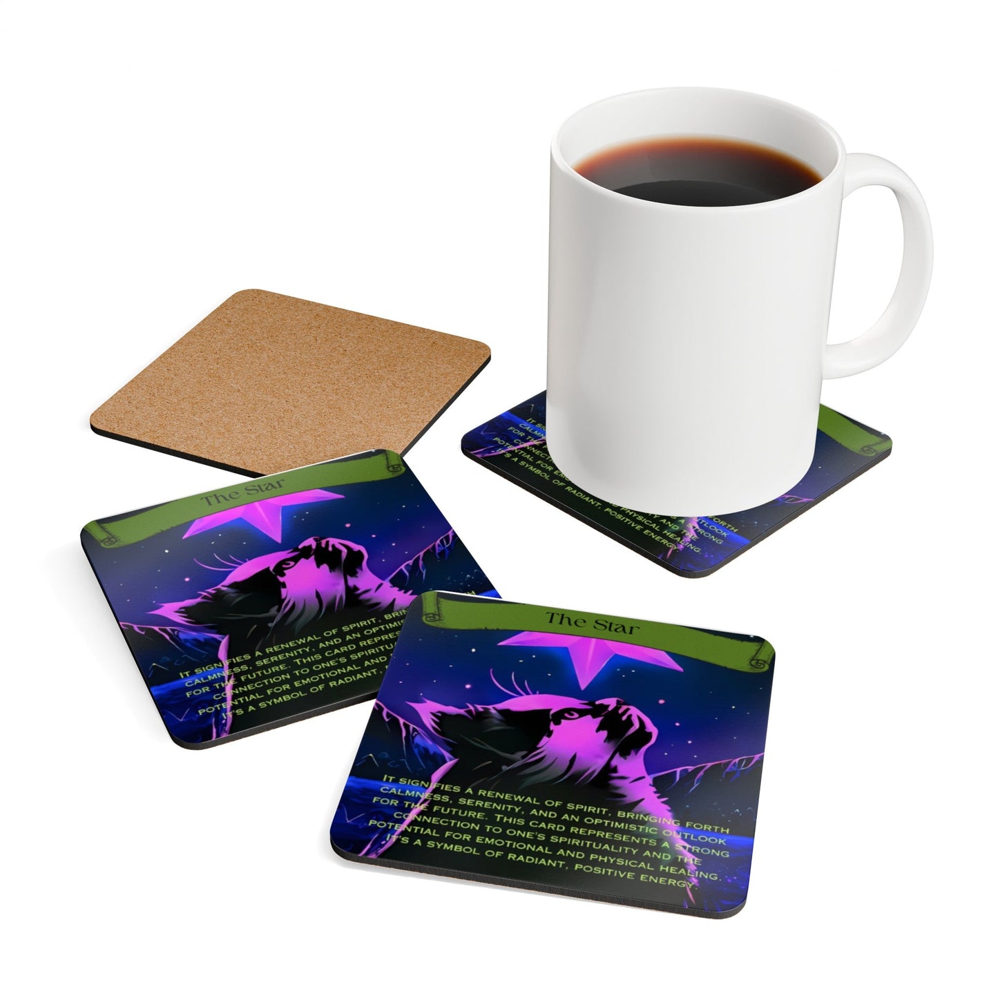 Corkwood Coaster Set - MadWitch Cosmetics