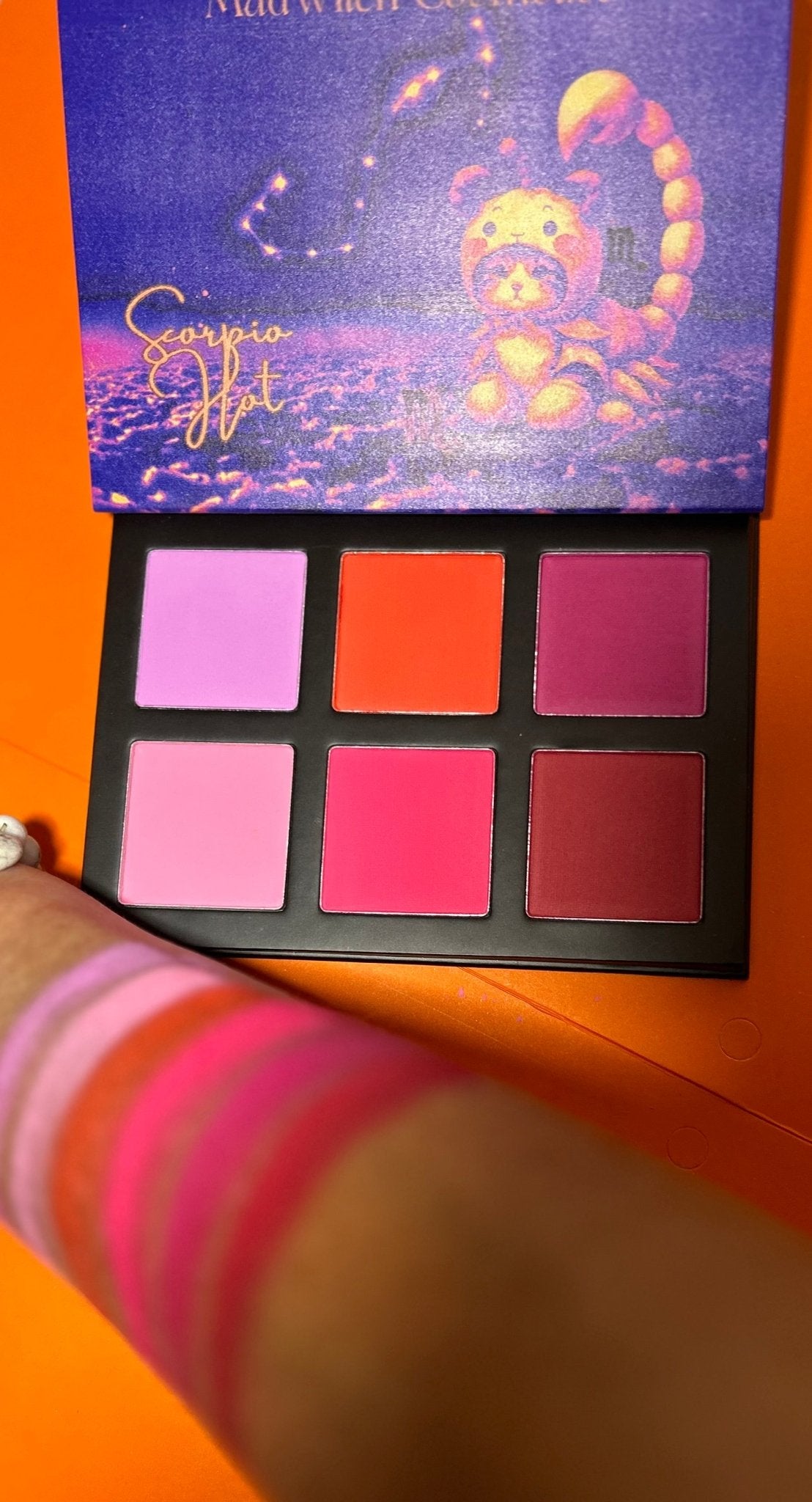 Scorpio hot 6 pan blush palette in stock - MadWitch Cosmetics